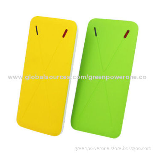 Power Banks with 12,000mAh, Two-USB Output, 5V, 1A Input